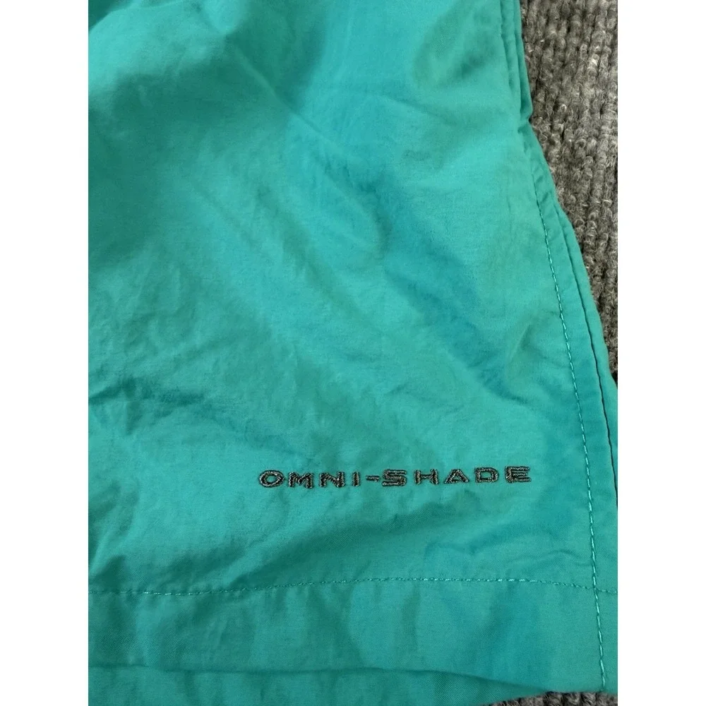 Columbia PFG Omni-Shade Mens Swim Trunks Shorts Teal Green‎ Size M Mesh Lined